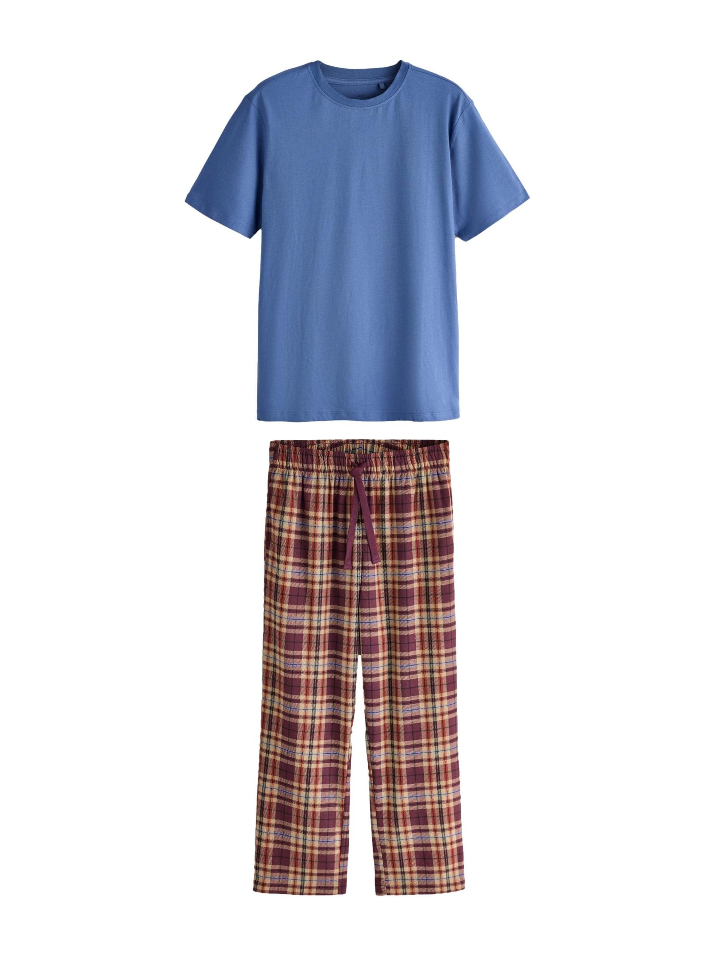 Next Pyjamas lång i blå: framsida