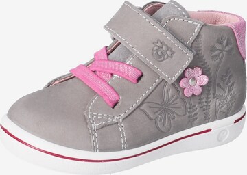 Pepino First-Step Shoes in Grey: front