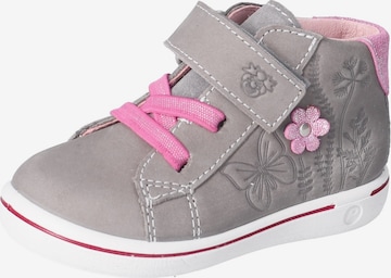 Pepino First-Step Shoes in Grey: front