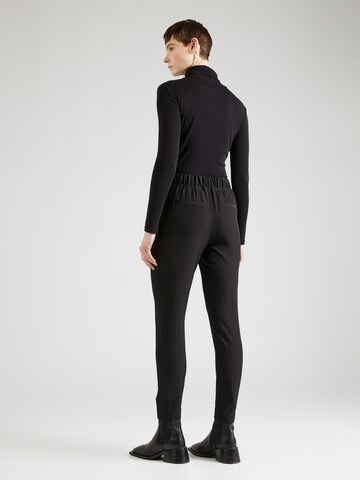 VERO MODA Tapered Bukser med fals 'CARLA' i sort