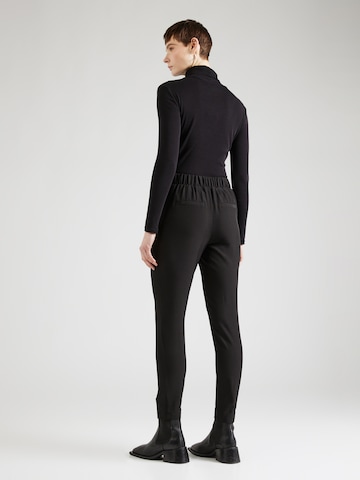 VERO MODA Tapered Trousers with creases 'CARLA' in Black