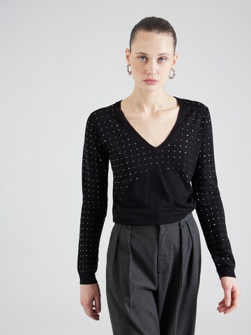 Pullover 'CHIUSA' di Liu Jo in nero: frontale