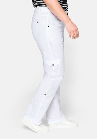 SHEEGO Regular Cargo Pants in White