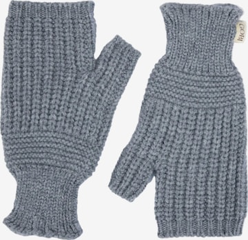 GOBI Cashmere - Guantes sin dedos 'Rib-Knit Cashmere Gloves' en gris: frente