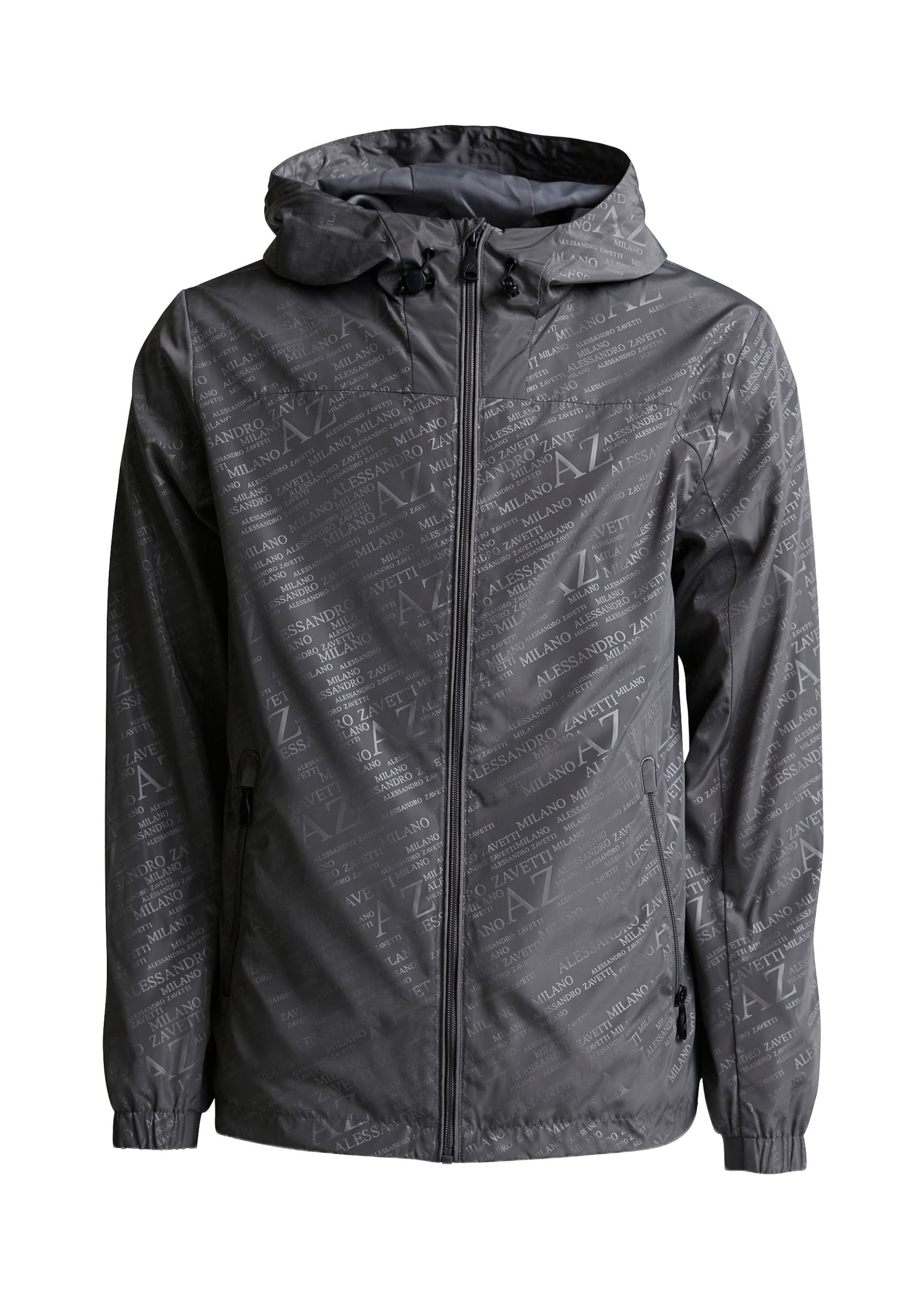 Alessandro Zavetti Übergangsjacke 'Zetta' in Grau: Vorderseite