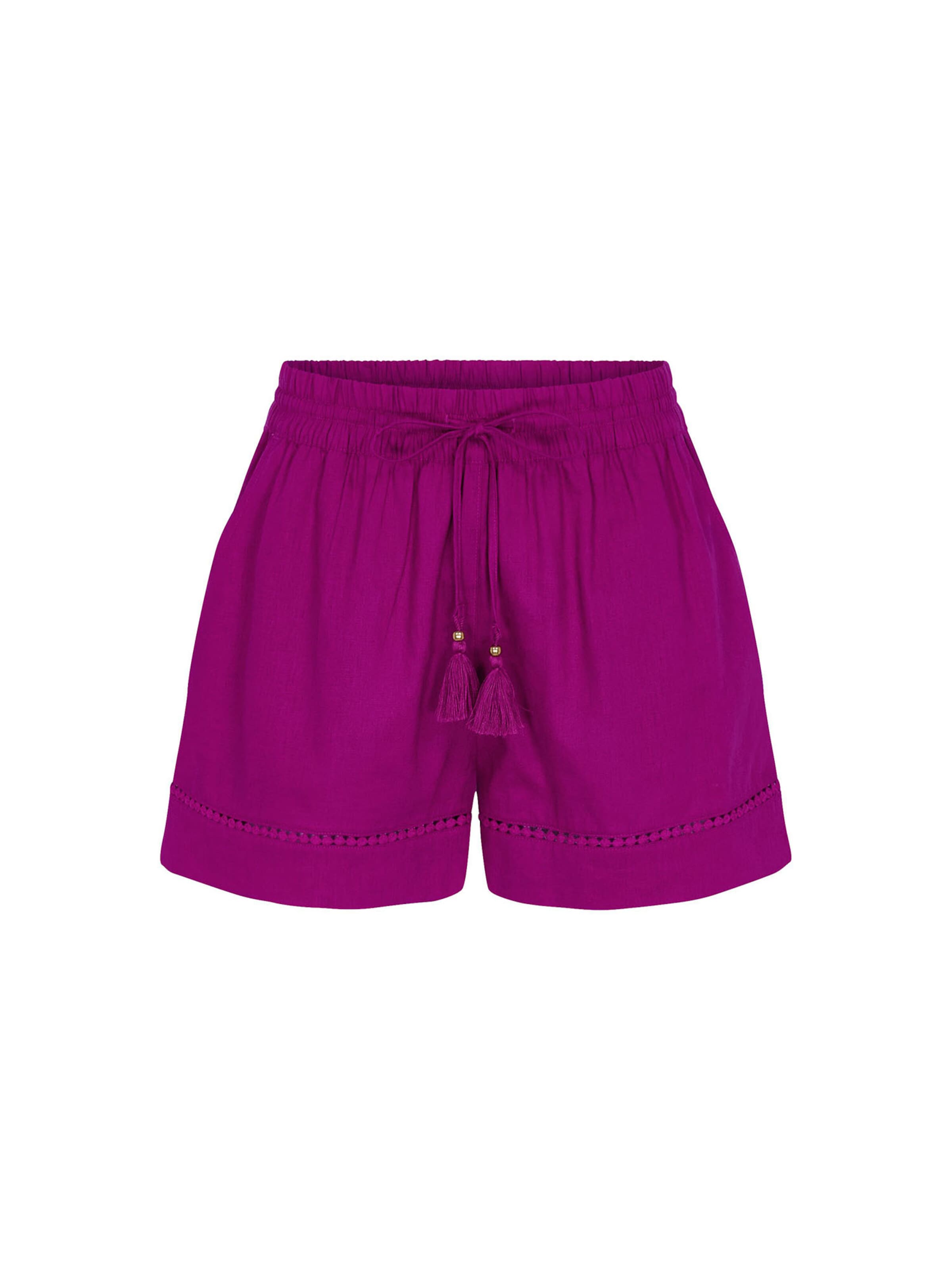 TRIUMPH Loosefit Strandshorts ' Red Label Summer Wears ' in Lila: Vorderseite