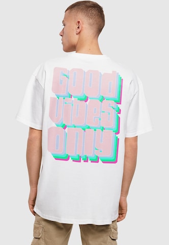 2Y Premium Shirt 'Good Vibes Only' in White: front