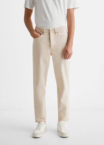 MANGO TEEN Regular Pants 'Regfitb' in Beige: front