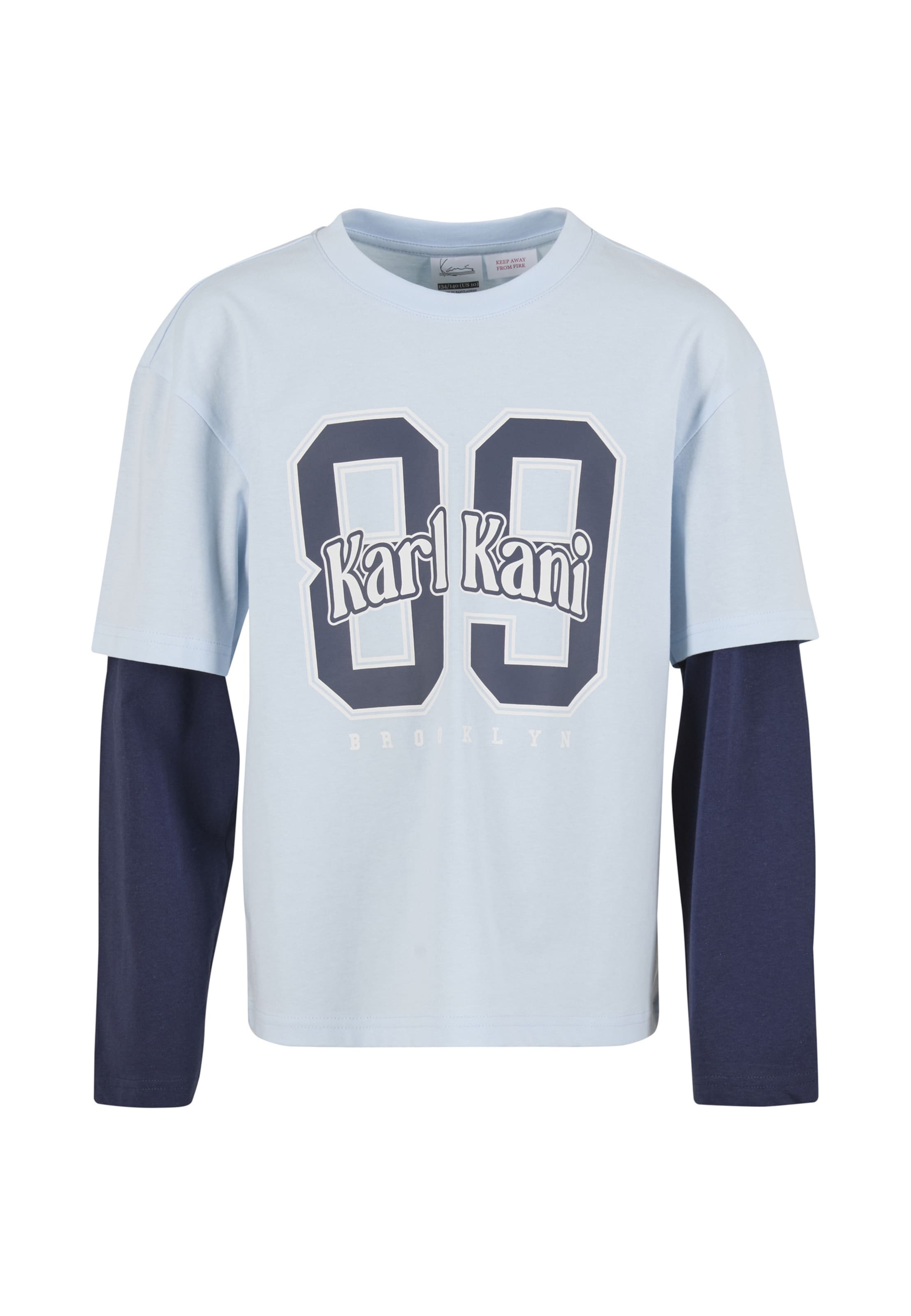 Karl Kani Shirt 'Serif 89' in Blau: Vorderseite