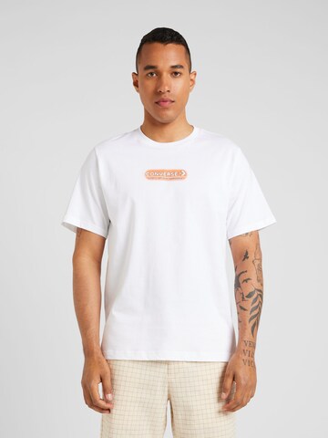 CONVERSE - Camiseta 'CLASSIC SKATEBOARDING' en blanco