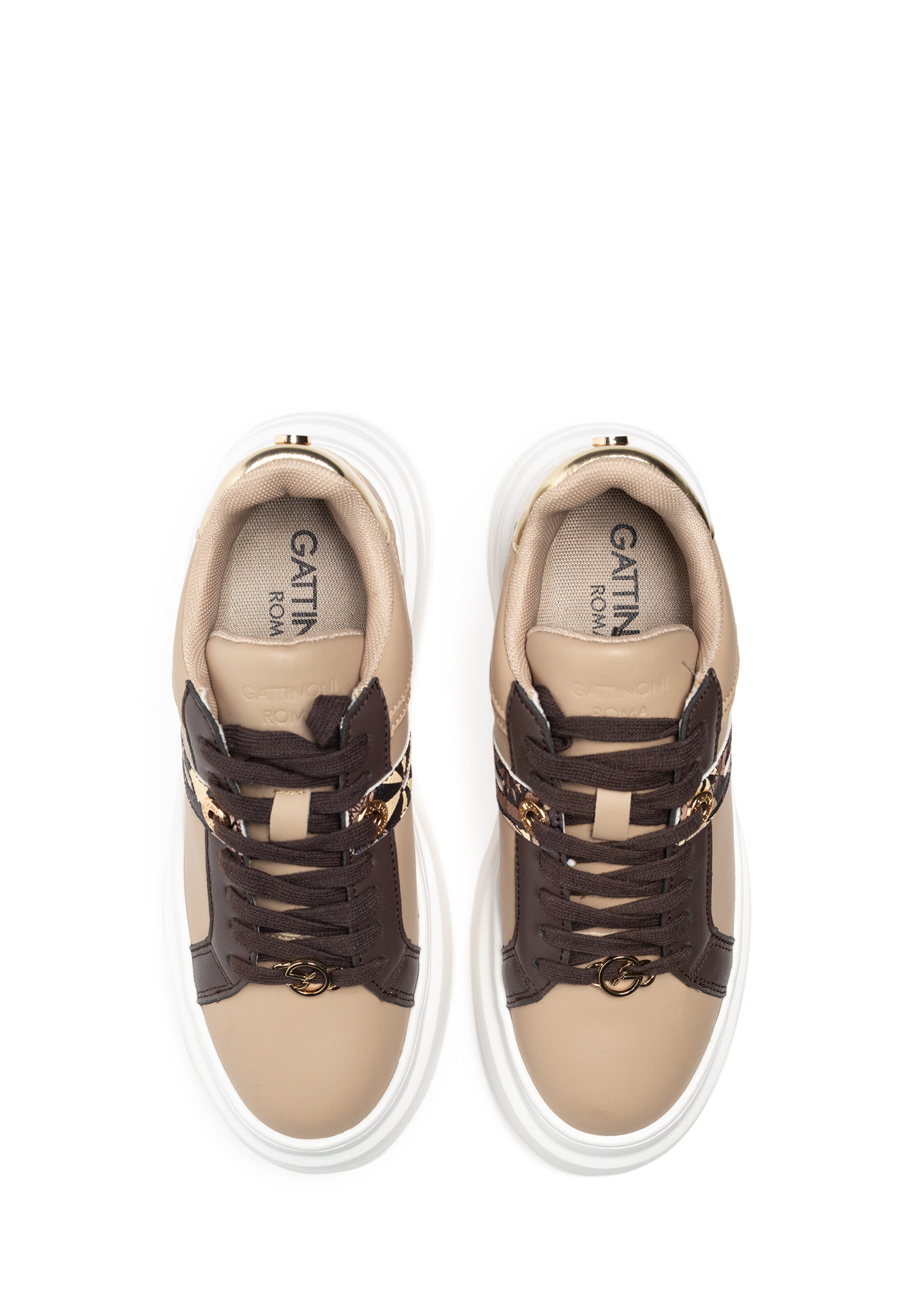 Gattinoni Sneakers laag in Beige