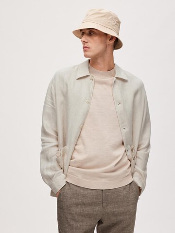 SELECTED HOMME Comfort Fit Hemd 'Jan' in Beige