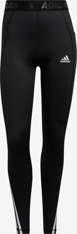 ADIDAS SPORTSWEAR - Skinny Pantalón deportivo en negro: frente