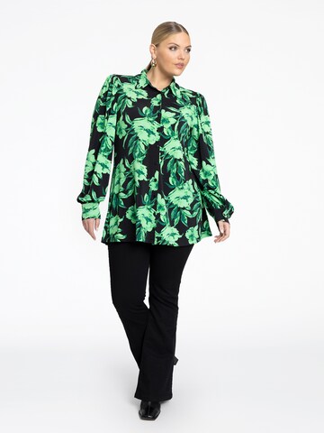 YOEK Blouse in Groen