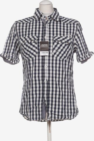 GARCIA Button Up Shirt in M in Blue: front