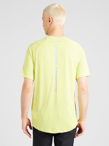 UNDER ARMOUR Functioneel shirt 'Tech' in Geel