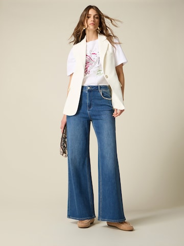 oltre - Ropa ancha Vaquero en azul: frente