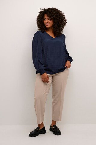 KAFFE CURVE Blouse 'Lisana' in Blue