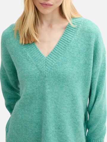 TOM TAILOR DENIM Sweater in Green