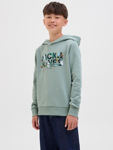 Jack & Jones Junior Sweatshirt in Groen: voorkant
