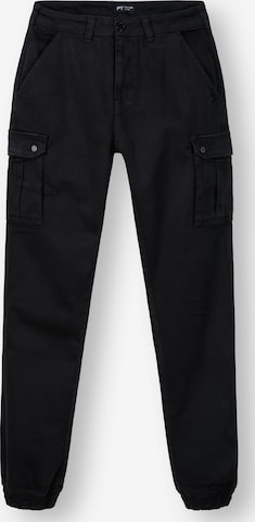 Effilé Pantalon cargo 'Siwas' Peak Time en noir : devant