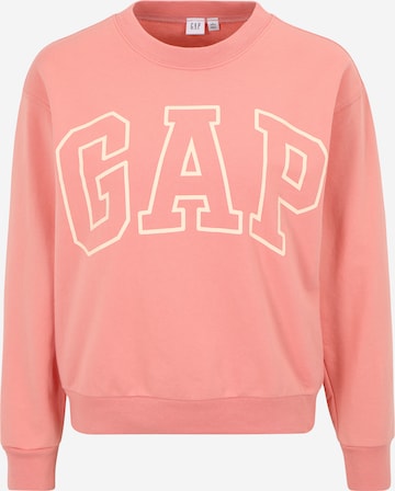 Gap Petite Sweatshirt 'CREW' in Pink: front