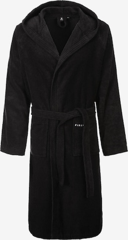 FIREFLY Short Bathrobe 'Ferry II' in Black: front