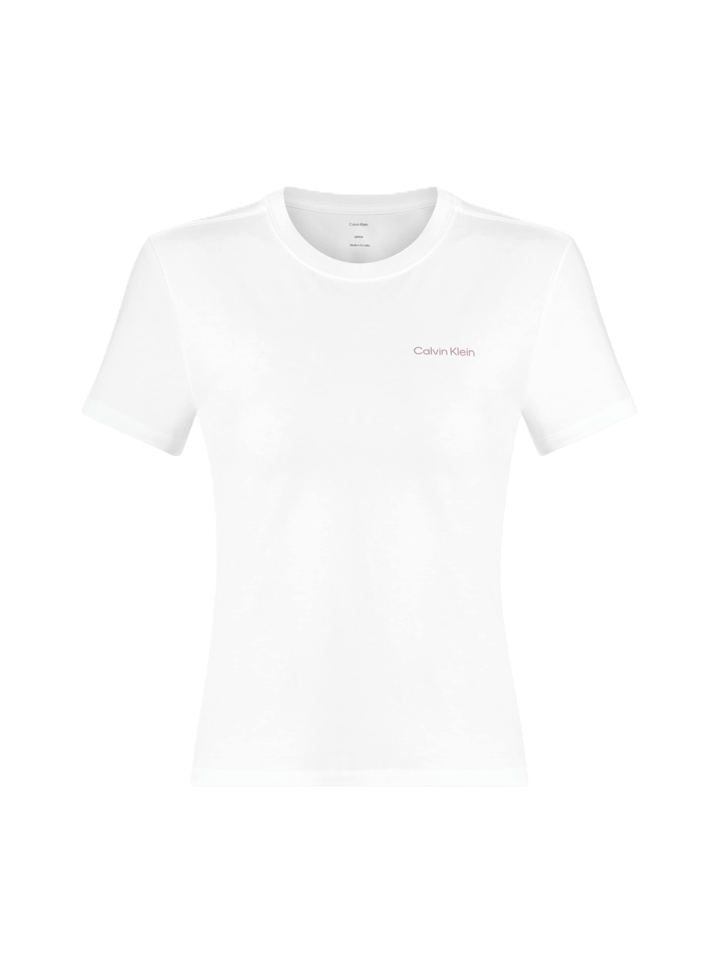 Calvin Klein Μπλουζάκι σε λευκό: μπροστά