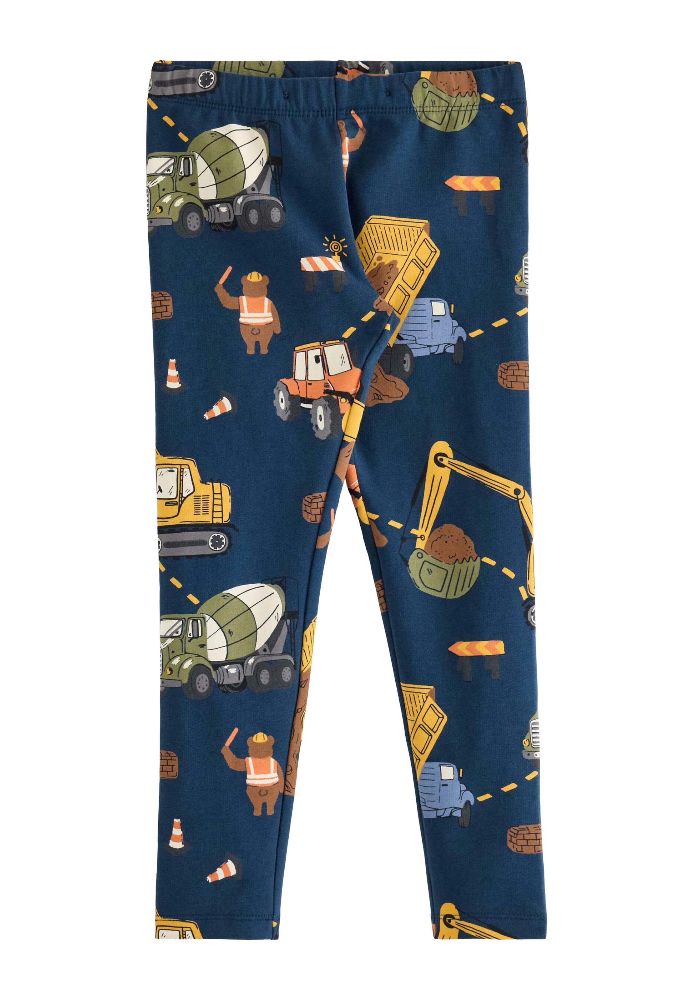 Lindex Skinny Leggings 'Construction vehicle' i blå: framsida