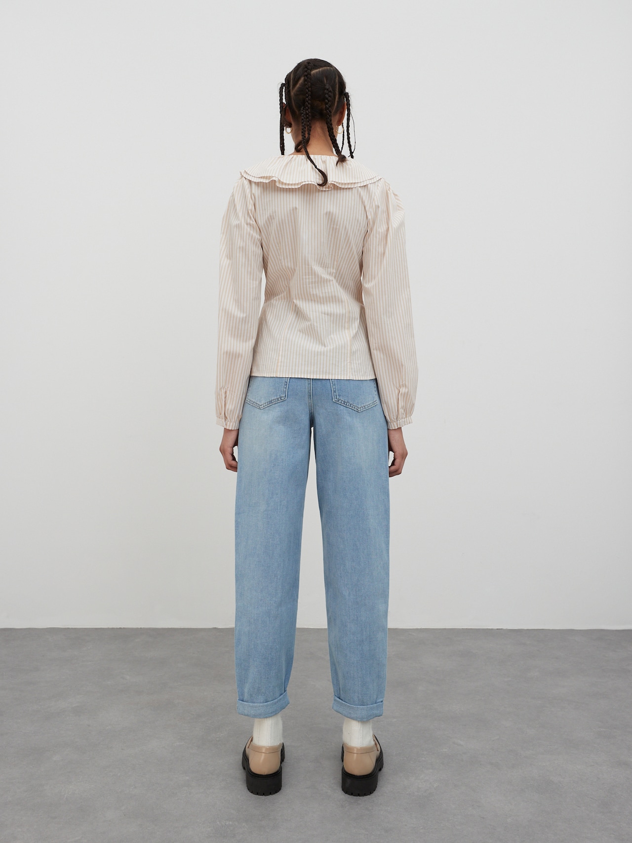 EDITED Produkte Bluse 'Fariza' dunkelbeige