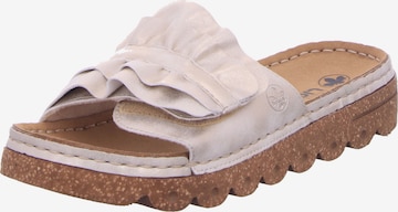 Rieker Pantolette in Beige: Vorderseite