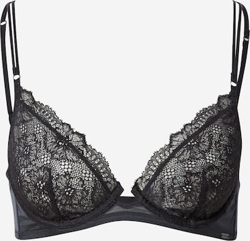 Calvin Klein Underwear Push-up Bra in Black: front