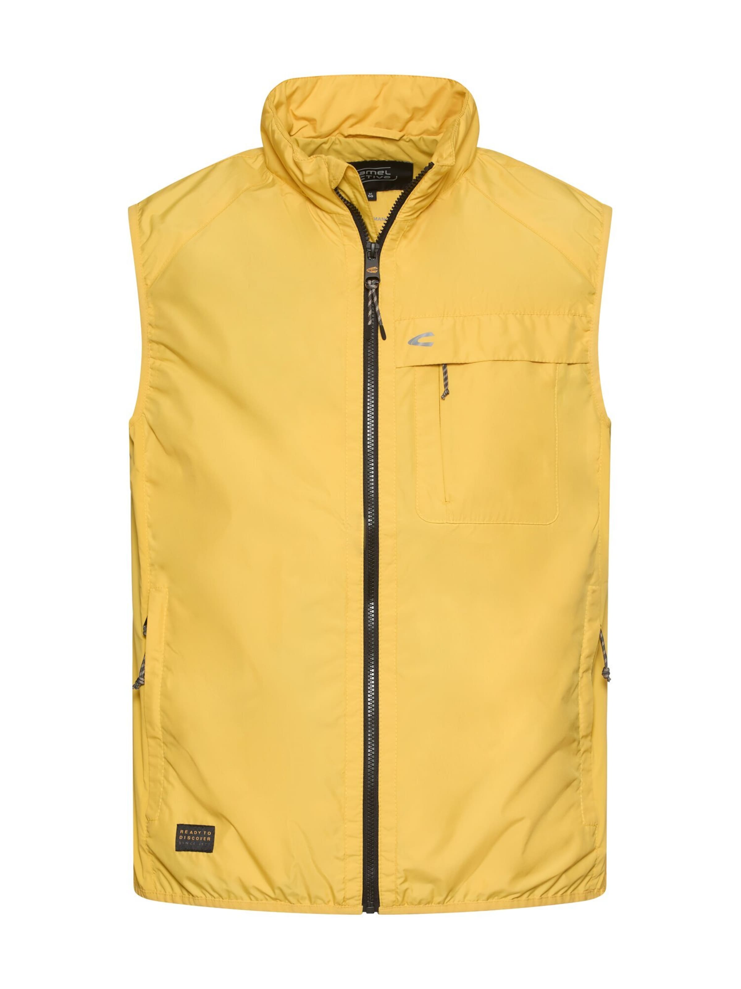CAMEL ACTIVE Vest in Yellow: front