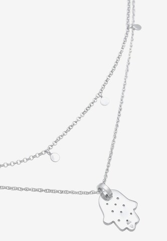 ELLI Halskette Choker 'Hamsa Hand' in Silber