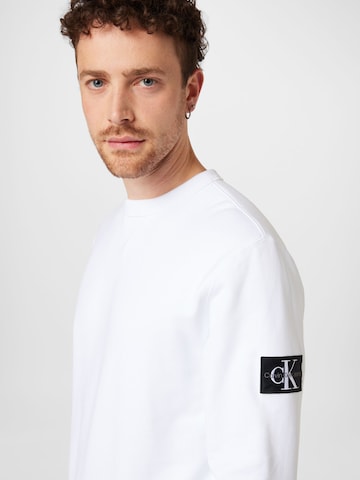 Calvin Klein Jeans Μπλούζα φούτερ σε λευκό