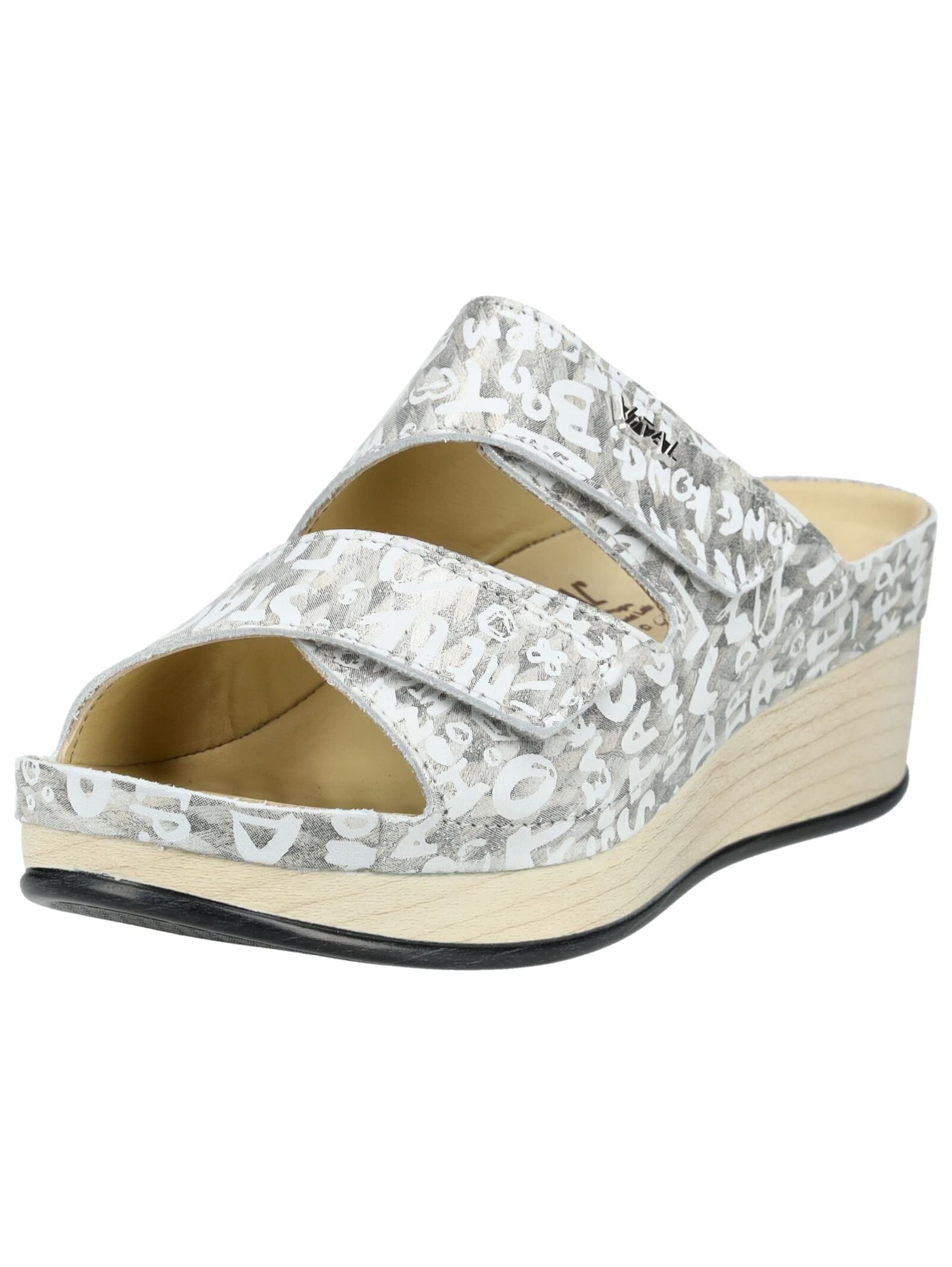 vital Pantoletten in Weiß: Vorderseite