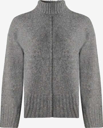 JDY Sweater 'JDYMalone' in Grey: front