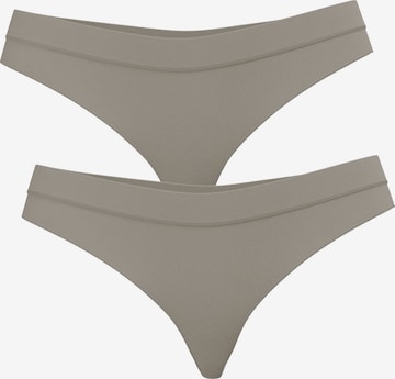 Albero Natur Thong '2er Pack Damen Bio Baumwoll String High Waist' in Purple: front