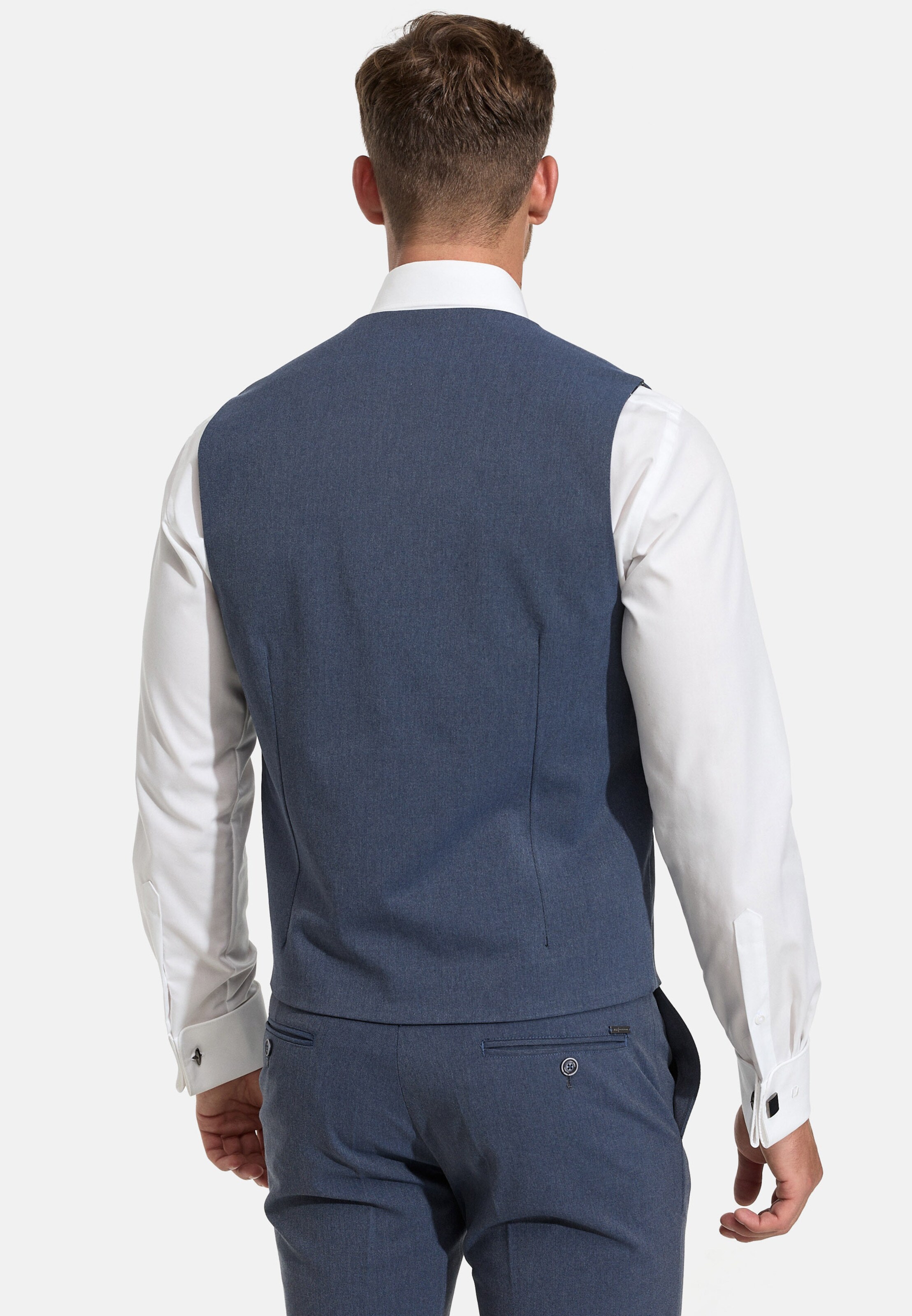 JEFF Gilet Nikolaj in Duifblauw ABOUT YOU