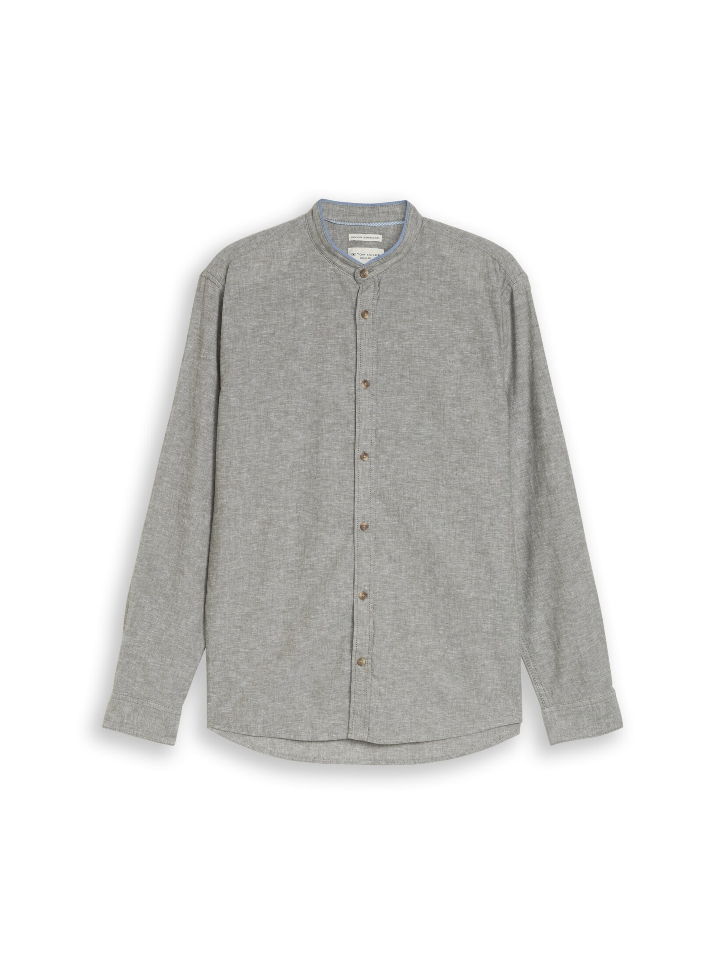 TOM TAILOR Regular fit Button Up Shirt in Green: front