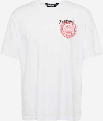 T-Shirt Just Cavalli en blanc : devant