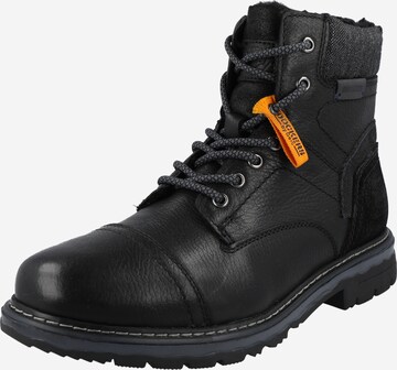 Boots stringati di Dockers by Gerli in nero: frontale