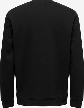 Only & Sons Sweatshirt 'OLIVER' in Zwart