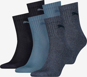 PUMA Athletic Socks in Blue: front