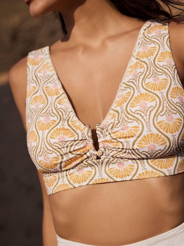 Mint Velvet Triangel Bikinitop in Geel