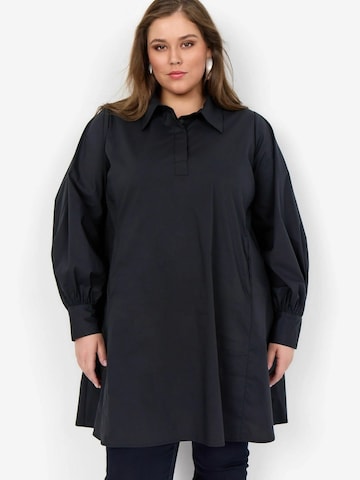 Wasabi Concept Blouse 'Saga' in Zwart: voorkant