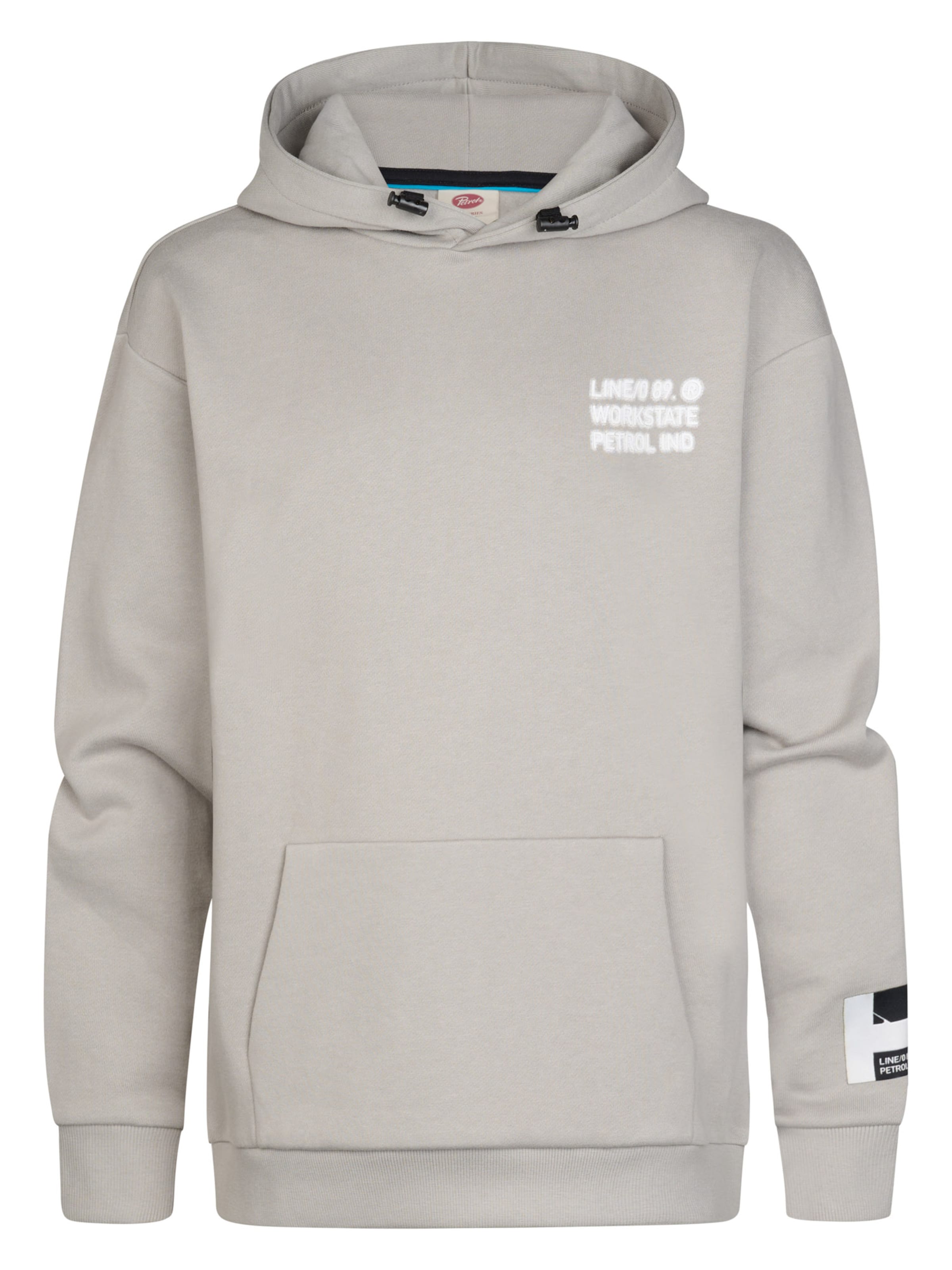 Petrol Industries Sweatshirt in Grijs: voorkant