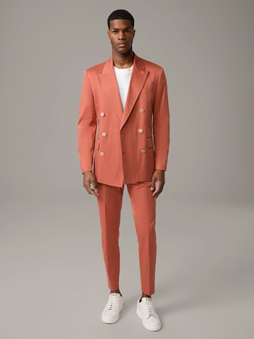 STRELLSON Slim fit Suit Jacket 'Ashton' in Orange