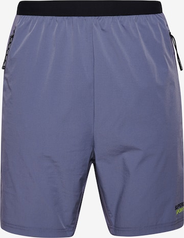 Superdry Regular Athletic Pants in Blue: front