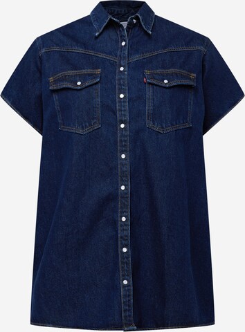 Levi's® Plus Shirt dress 'Elowen Western Dress' in Blue: front